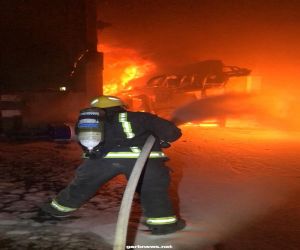 مدني بريدة يخمد حريق في مصنع للخرسانة الجاهزة بالمنطقة الصناعية