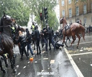 اشتباكات في لندن بين الشرطة والمتظاهرين على خلفية مقتل الأمريكي جورج فلويد