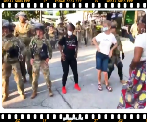 الشرطة الأمريكية تؤدي رقصة "ماكارينا" إيذاناً ببدء الحظر  " شاهد الفيديو "