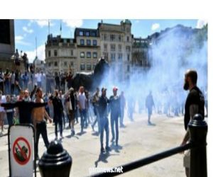 مظاهرات لندن: محتجون يشتبكون مع الشرطة