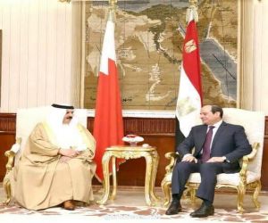 اتصال  هاتفي بين  الملك حمد بن عيسي، ملك البحرين" والرئيس المصري  عبد الفتاح السيسي