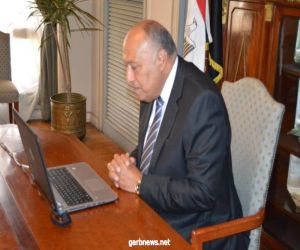 وزير الخارجية المصرى  يبحث التعاون والتنسيق الثلاثي مع وزيريّ خارجية الأردن والعراق