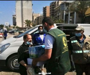 مركز الملك سلمان للإغاثة يواصل توزيع المواد الغذائية للعائلات المحتاجة في بيروت