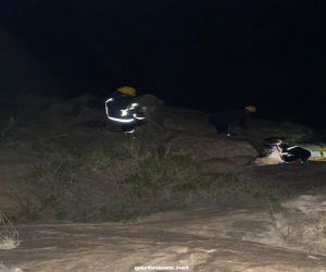 مدني سراة عبيدة يباشر حالة لسقوط شخص من مرتفع جبلي في وادي كَرار