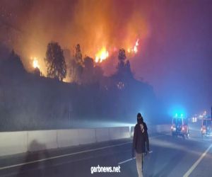 مدني تنومة يباشر حريقاً اندلع في جبل غُلامه بقرية الظهارة .. والفرق لا زالت تكافحه