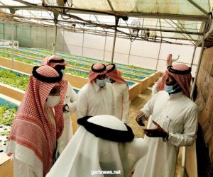 عدد من أعضاء هيئة التدريس والباحثين بالجامعات السعودية يزورون مشروع الوحدة البحثية للزراعة بمياه البحر
