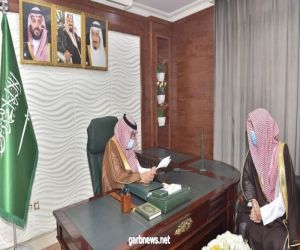 سمو أمير منطقة #نجران يلتقي رئيس محكمة محافظة يدمة