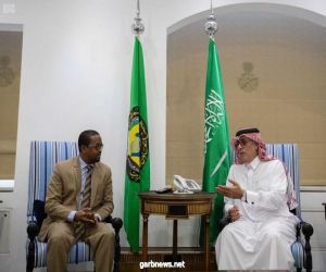 وكيل وزارة الخارجية لشؤون المراسم يستقبل سفير أثيوبيا لدى المملكة بمناسبة انتهاء فترة عمله