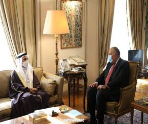 وزير الخارجية المصري ورئيس البرلمان العربي يبحثان قضايا العمل العربي المشترك