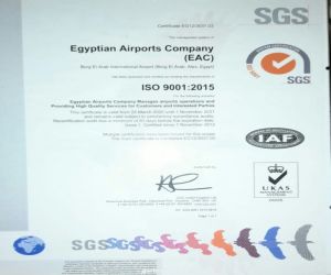 مصر .. مطار برج العرب الدولى  يحصل على شهادة تجديد الأيزو ISO 9001 / 2015