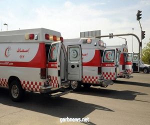 حادث على طريق المطار بخميس مشيط ينتج عنه عدد من الاصابات