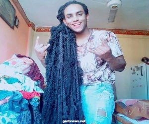 صاحب أطول شعر في مصر يسعى لدخول موسوعة غينيس