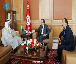 سفير المملكة يلتقي بوزير الشؤون الدينية وزير أملاك الدولة والشؤون العقارية التونسي بالنيابة