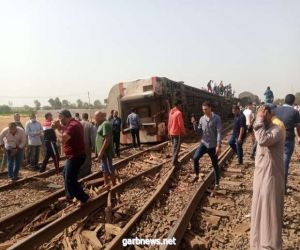 إصابة 97 شخصا في حادث قطار بدلتا النيل في مصر