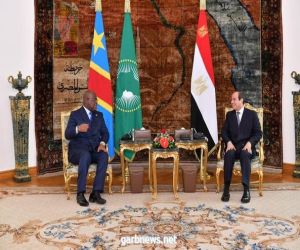 السيسي خلال استقباله الرئيس الكونغولي : مصر لن تقبل المساس بأمنها المائي