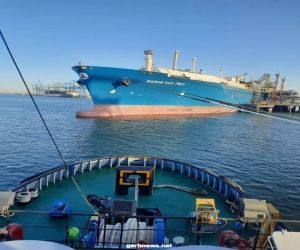 «MARAN GAS TROY» تغادر ميناء دمياط إلى باكستان