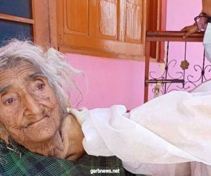 عمرها​ 124 عامًا.. أكبر معمرة في العالم تتلقى لقاح كورونا بالهند