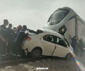 مصرع شخصين إثر اصطدام قطار بسيارة في الجزائر
