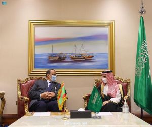 سمو وزير الخارجية يلتقي وزير الخارجية الموريتاني