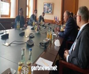 وزير الخارجية  المصري يبحث مع نظيره الألمانى تطورات الأوضاع فى ليبيا وملف سد النهضة