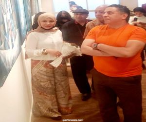 افتتاح معرض الفنانة المصرية هالة صلاح الحصري  بعنوان " أحلام موجهة وصفحة بيضاء