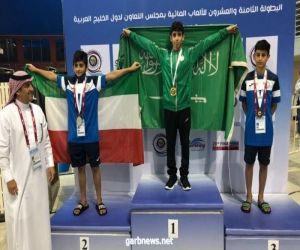 5 ميداليات للأخضر في ثالث أيام البطولة الخليجية الـ 28 للألعاب المائية