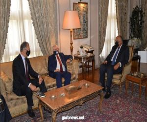 وزير الخارجية ⁧‫المصري سامح شكري‬⁩ يلتقي رئيس لجنة العلاقات الخارجية بمجلس الشيوخ الأمريكي