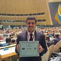 مبتعث سعودي يحصل على جائزة الشرف لنواب الامم المتحدة