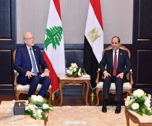 السيسي يستقبل  رئيس الوزراء اللبناني على هامش  الدورة الرابعة من منتدى شباب العالم بشرم الشيخ".