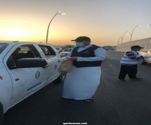 تطوعي تراحم حائل والهلال الاحمر باستقبال المسافرين