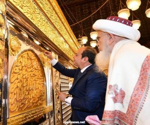 الرئيس السيسى يشهد افتتاح مسجد سيدنا الحسين