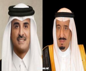 أمير قطر يتسلم رسالة من خادم الحرمين الشريفين