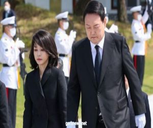 رئيس كوريا الجنوبية وزوجته مهددا بالقتل