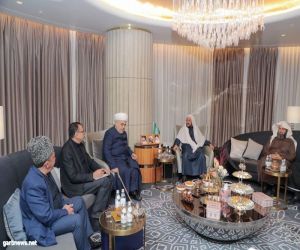 وزير الشؤون الإسلامية يلتقي مفتي أذربيجان .. بمقر إقامته بكازاخستان