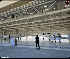 افتتاح حظيرة الطائرات الخاصة في مطار العلا الدولي