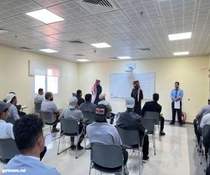 تقني تبوك يتابع تنفيذ الخطط التدريبة بتقنية محافظة حقل