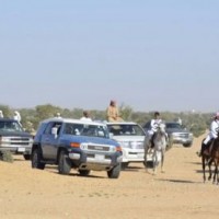 فرسان عكاظ ينظمون مسيرة اليوم الوطني بالطائف