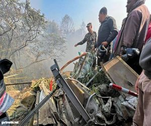 انتشال 29 جثة من موقع تحطم طائرة ركاب في نيبال