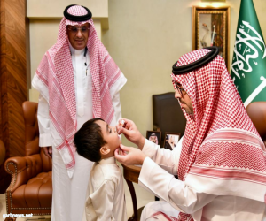 الأمير سعود بن جلوي يدشن حملة تطعيم شلل الأطفال بــ #جدة