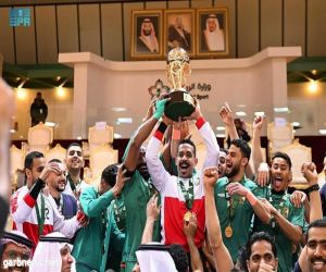 رئيس مجلس إدارة الاتحاد السعودي لكرة اليد يتوّج الروضة بكأس دوري الدرجة الأولى لكرة اليد