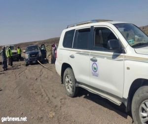 جمعية نخبة الشمال للإنقاذ بمحافظة طبرجل تعثر على المفقودين بمحمية حرة الحره