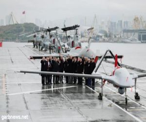 القوات البحرية التركية تتسلّم أول حاملة مسيّرات