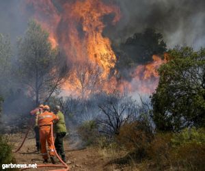 رجال الإطفاء يكافحون أول حريق غابات كبير بفرنسا عام 2023