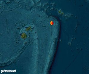 زلزال قوي شدته 7,6 درجات يضرب جزر تونغا في المحيط الهادئ