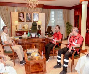 السيالي يلتقي رئيس هيئة الهلال الأحمر السعودي