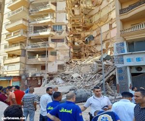 انهيار مبنى مكون من 13 طابقاً في الإسكندرية