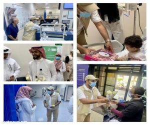 إدارة مستشفى شرق جدة تعايد الموظفين المكلفين والمرضى المنومين بعيد الأضحى المبارك