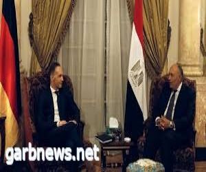 وزيرا خارجية مصر وألمانيا يبحثان تطورات الأوضاع في فلسطين والسودان