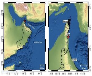 رصد زلزال يبعد عن دبا بـ16 كيلومترًا