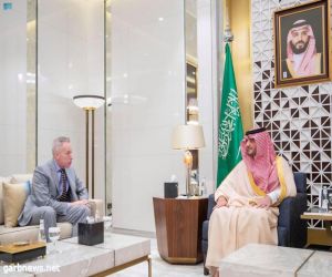سمو الأمير عبدالعزيز بن سعود يستقبل سفير الولايات المتحدة الأمريكية لدى المملكة